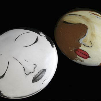 Ceramic Face Plaque