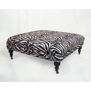 Zebra Ottoman