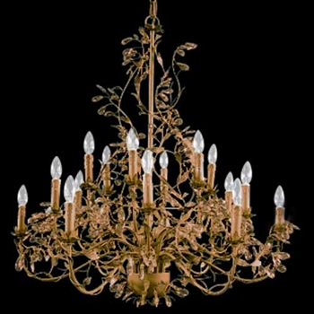 Clear Crystal Brown Chandelier