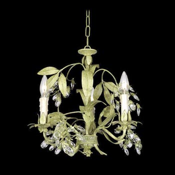 Crystal and Iron Hanging Lamp