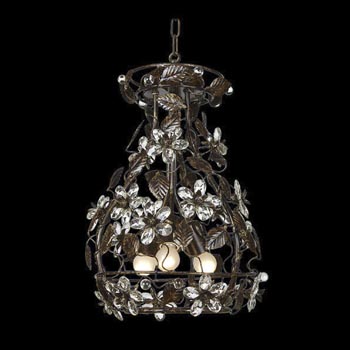 Chocolate Crystal Hanging Lamp