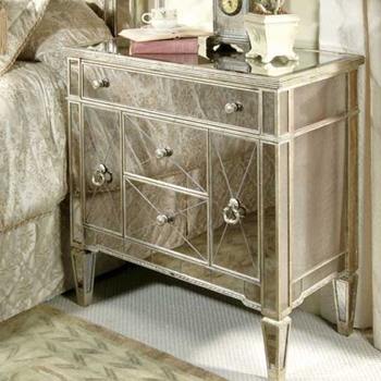 Borghese Mirrored Bedside Table