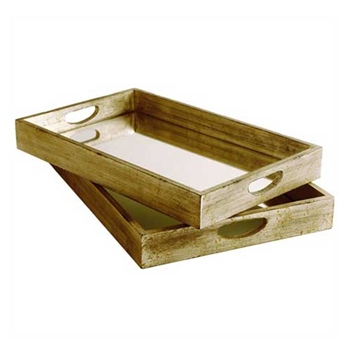 Mirror Tray with Wood