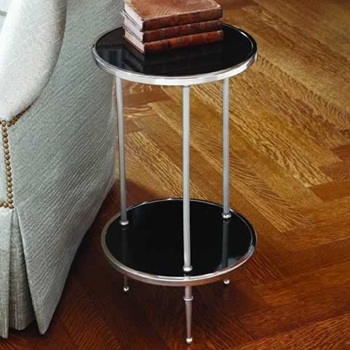 Black Petite 2 Tier Side Table