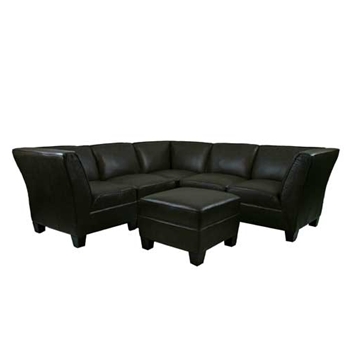 Daniel Chocolate Leather Sectional