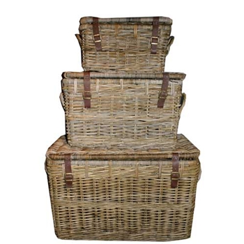 Marine Gray Natural Baskets