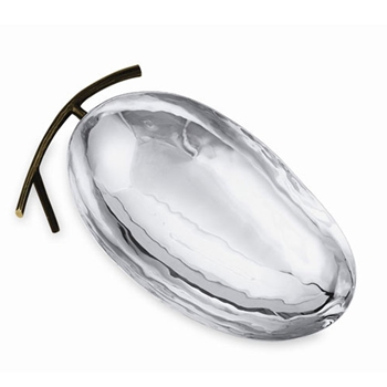 Oval Pod Stainless Steel Bowl