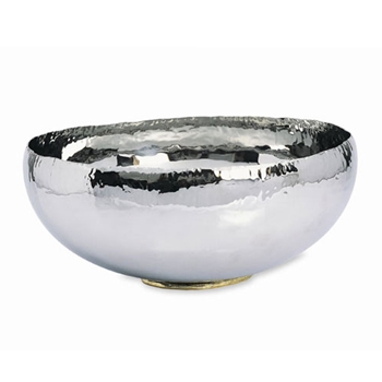 Luna Stainless Steel Ringed Bowl (Large)