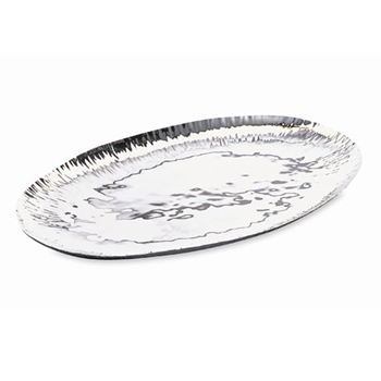 Luna Stainless Steel Oval Platter (L)