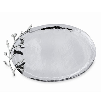 Olive Stainless Steel Seder Plate