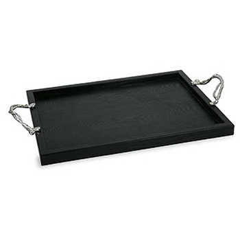 Wisteria Nickel & Wood Tray
