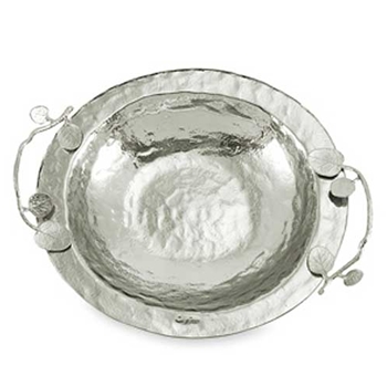 Botanical Leaf Nickel Bowl