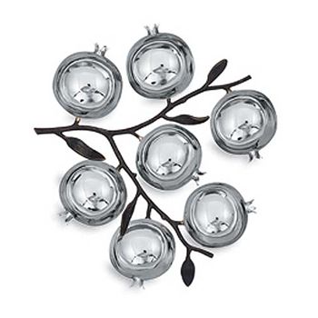 Pomegranate Nickel Seder Plate