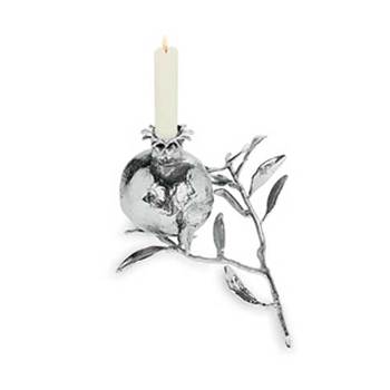 Pomegranate Nickel Vase Candle Holder