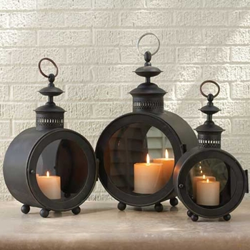Patina Round Carriage Lantern