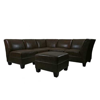 Daniel Amber Leather Sectional