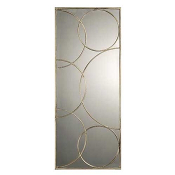 Antique Silver Circle Mirror