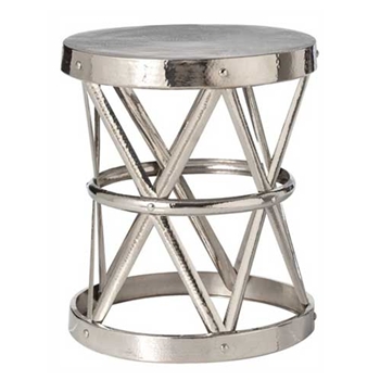 Costello Nickel Side Table