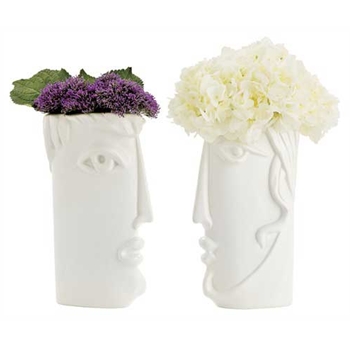 Cameron White Vase