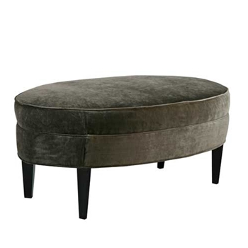 Bristol Oval Mocha Ottoman