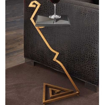 Lightening Gold Side Table