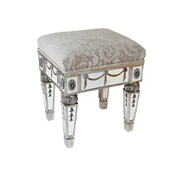 Mirror Vanity Walnut Stool