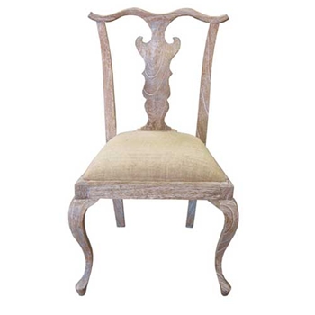 Chippendale White Washed Chair