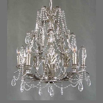 Acanthus Silver Chandelier