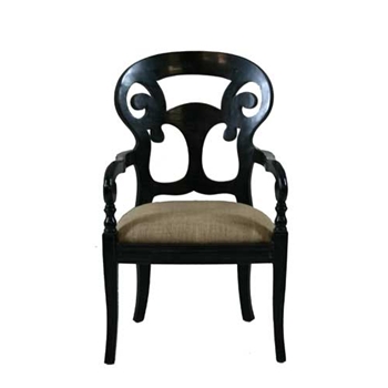 Saragossa Black Arm Chair
