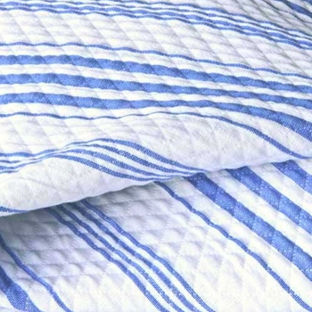Blue Matelasse Reef Stripe