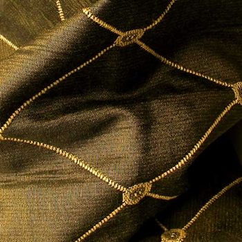 Bronze Chenille Buttondown Jacquard
