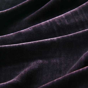 Aubergine Velvet Silk Washed