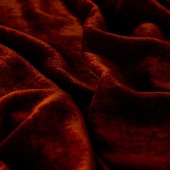 Rust Velvet Silk Washed