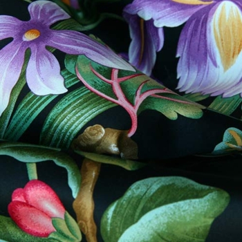 Black Foral Rosalinda