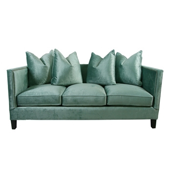 Tuxedo Brussels Aqua Sofa