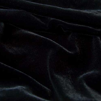 Black Velvet Silk Stretch