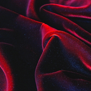 Wine Velvet Figaro Solid Iridescent