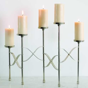 Folding Nickel Candle Holder