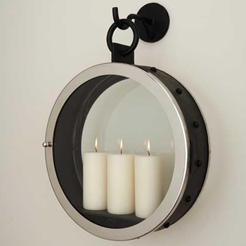 Nickel Pocket Watch Sconce