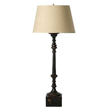 Black Spindle Table Lamp