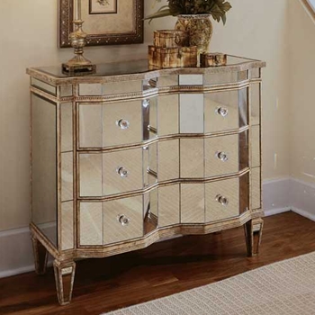 Facet Mirrored Chest