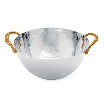 Gilded Twig Stainless Steel Bowl