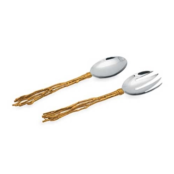 Gilded Twig Stainless Steel Servers