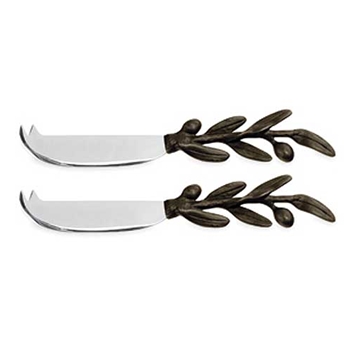 Olive Branch Patina Cheese Knife