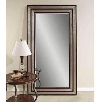 Ebony/Silver Leaner Mirror