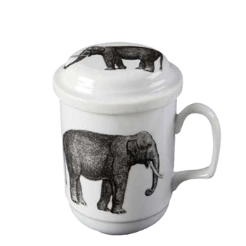 Elephant Lidded Mug