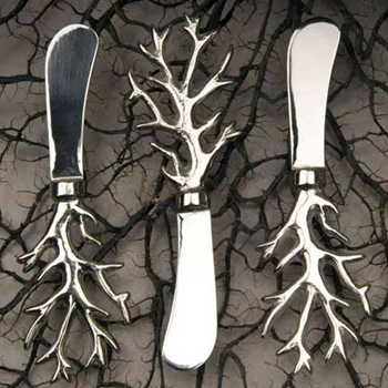 Silver Spider Coral Knife