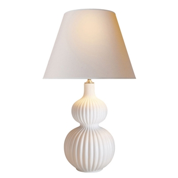 Lucille Double Gourd White Table Lamp