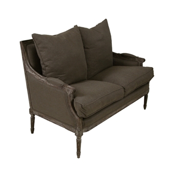 Louis Mocha Settee