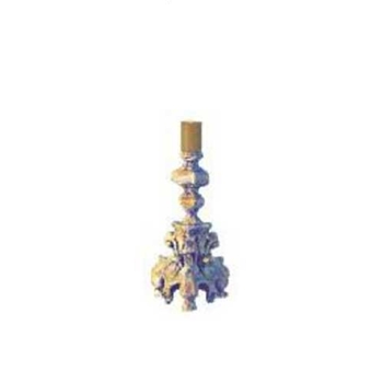 Cathedral Antique White Candleholder (15in)